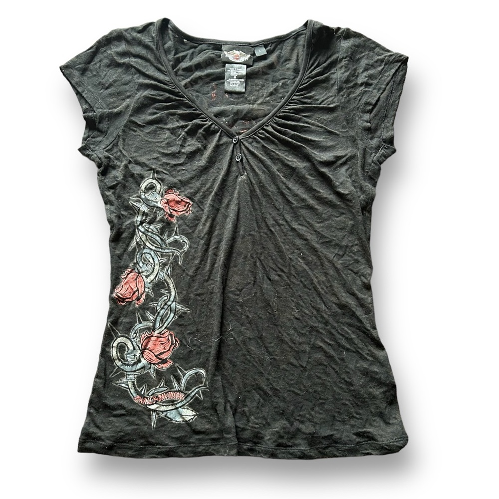 Harley Davidson Rose Tee